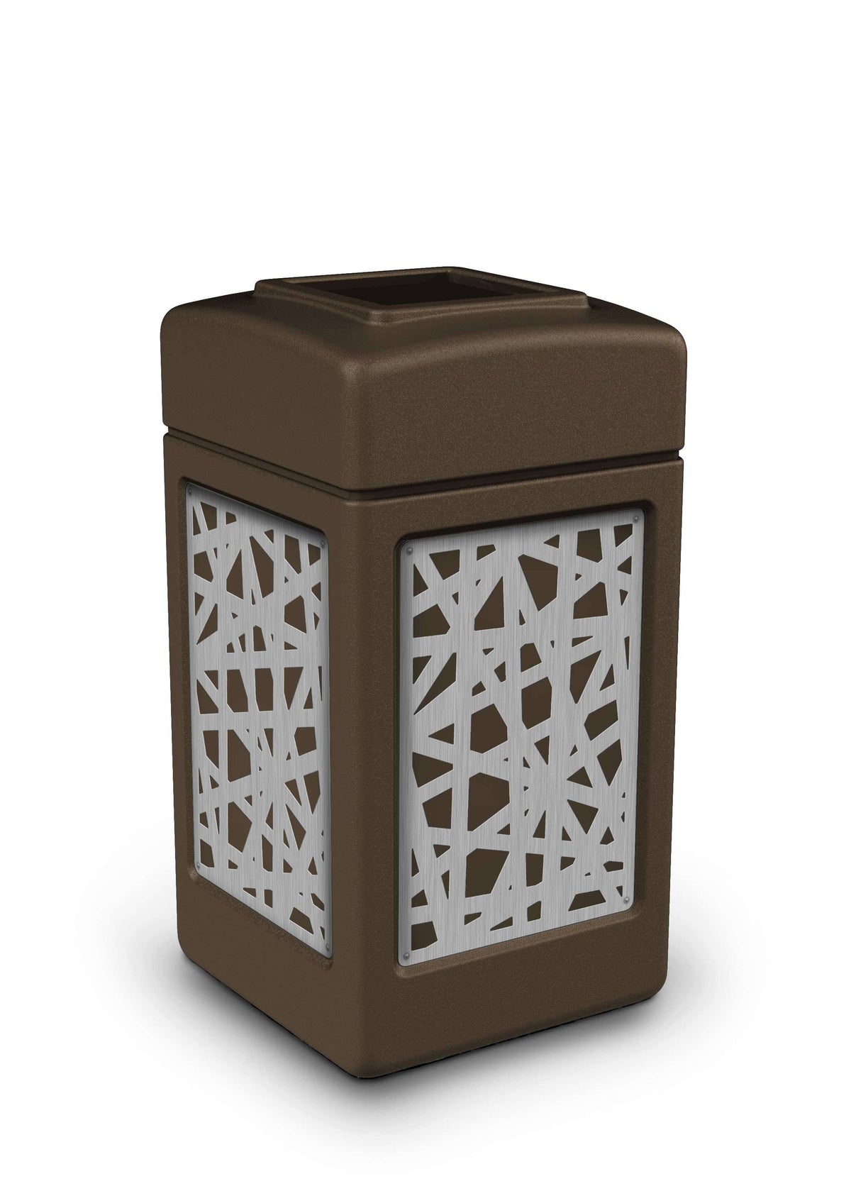 42 Gallon Brown Trash Can G1733