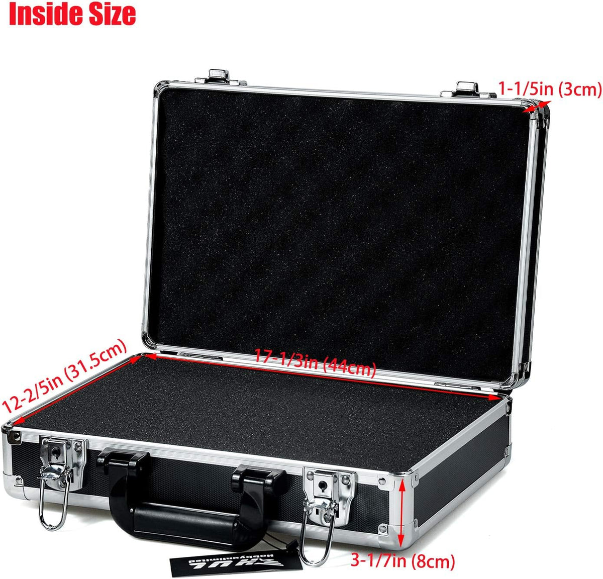 18in Two-Tone Aluminum Case with Pluck Foam Interior O480