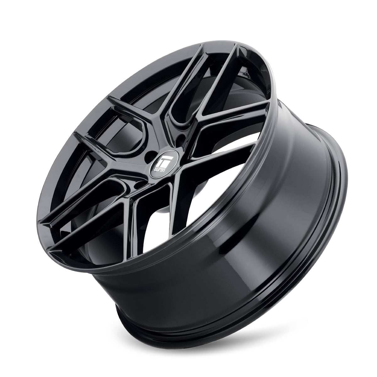 17x8 5x112 35mm Gloss Black Wheel W7843