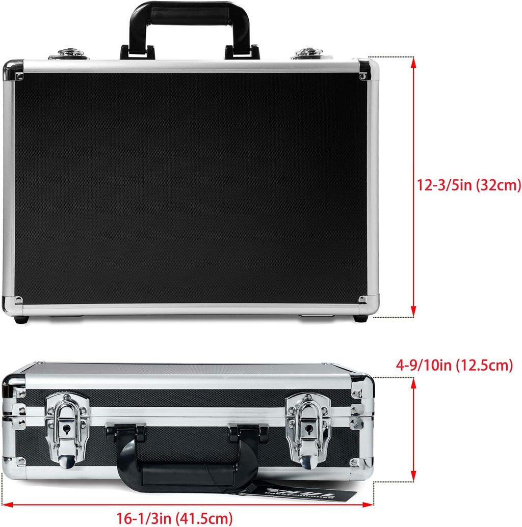 18in Two-Tone Aluminum Case with Pluck Foam Interior O480