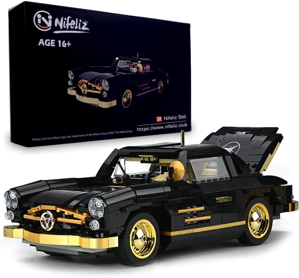 Retro Sports Car 1:14 Scale Building Blocks Set (886 Pcs) E414
