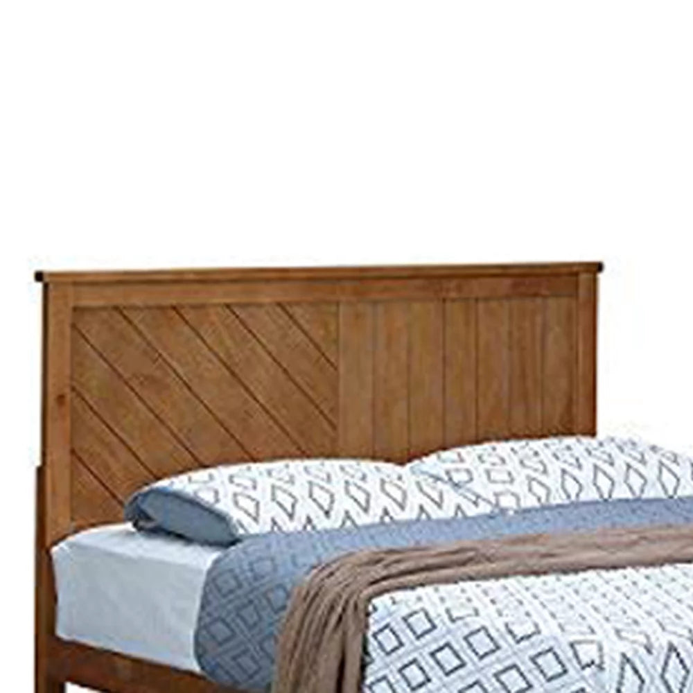 Solid Wood Platform Bed with Headboard King P491629