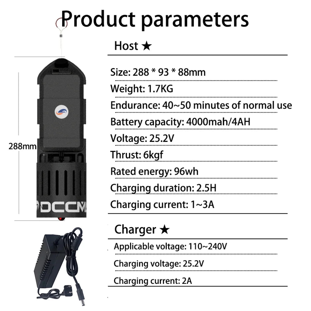 2pcs Electric Underwater Scooters 20M Waterproof A86407
