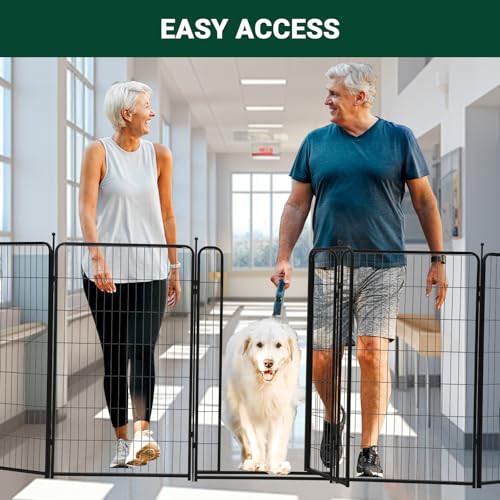 40 inch 18 Ft 8 Panels Heavy Duty Metal Dog Playpen P9901
