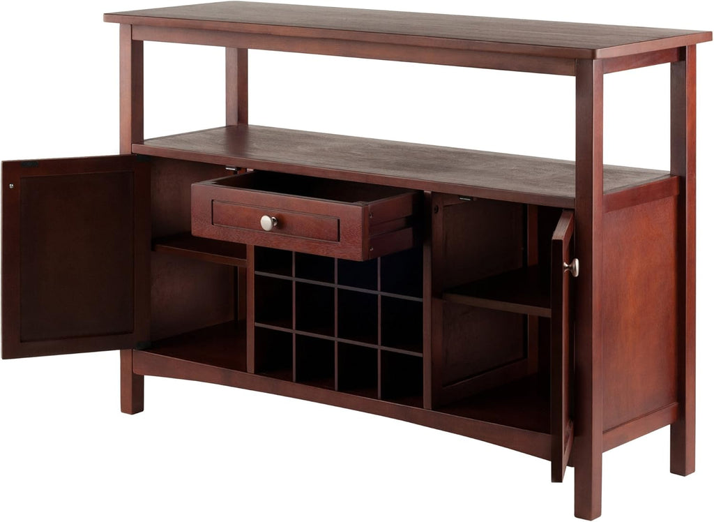Walnut Buffet Cabinet I65492