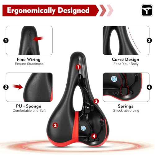 Foldable Adjustable Universal Scooter Seat Replacement with PU Cushion Aluminum Rod M43120