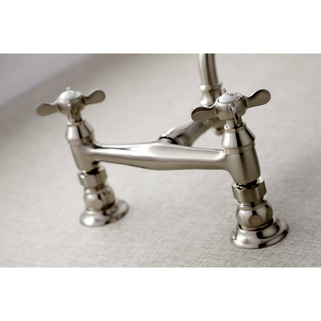 8x22 Center Wall Mount Bathroom Faucet, Oil Rubbed Bronze U6376
