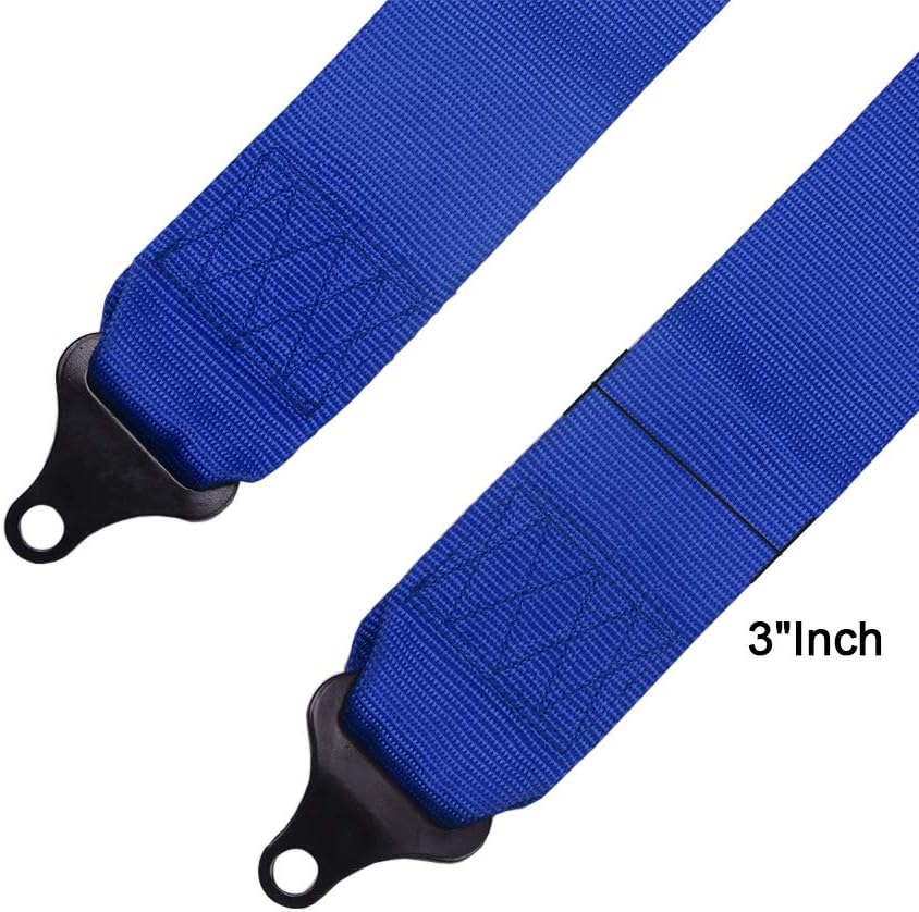 4 Point Safety Harness with 3 Inch Padding (Blue) Pack of 2 H506