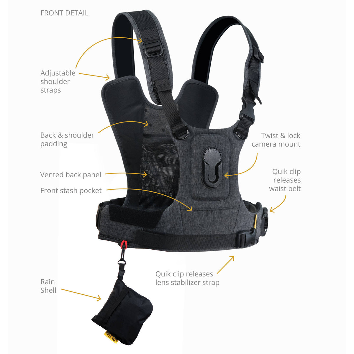 Cotton Camera Harness Grey E87864