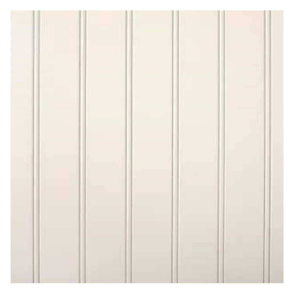 48-in x 96-in Beaded White Hardboard Wall Panel A2712