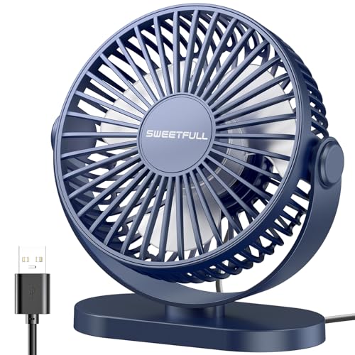 White 5 Inch USB Desk Fan B801628