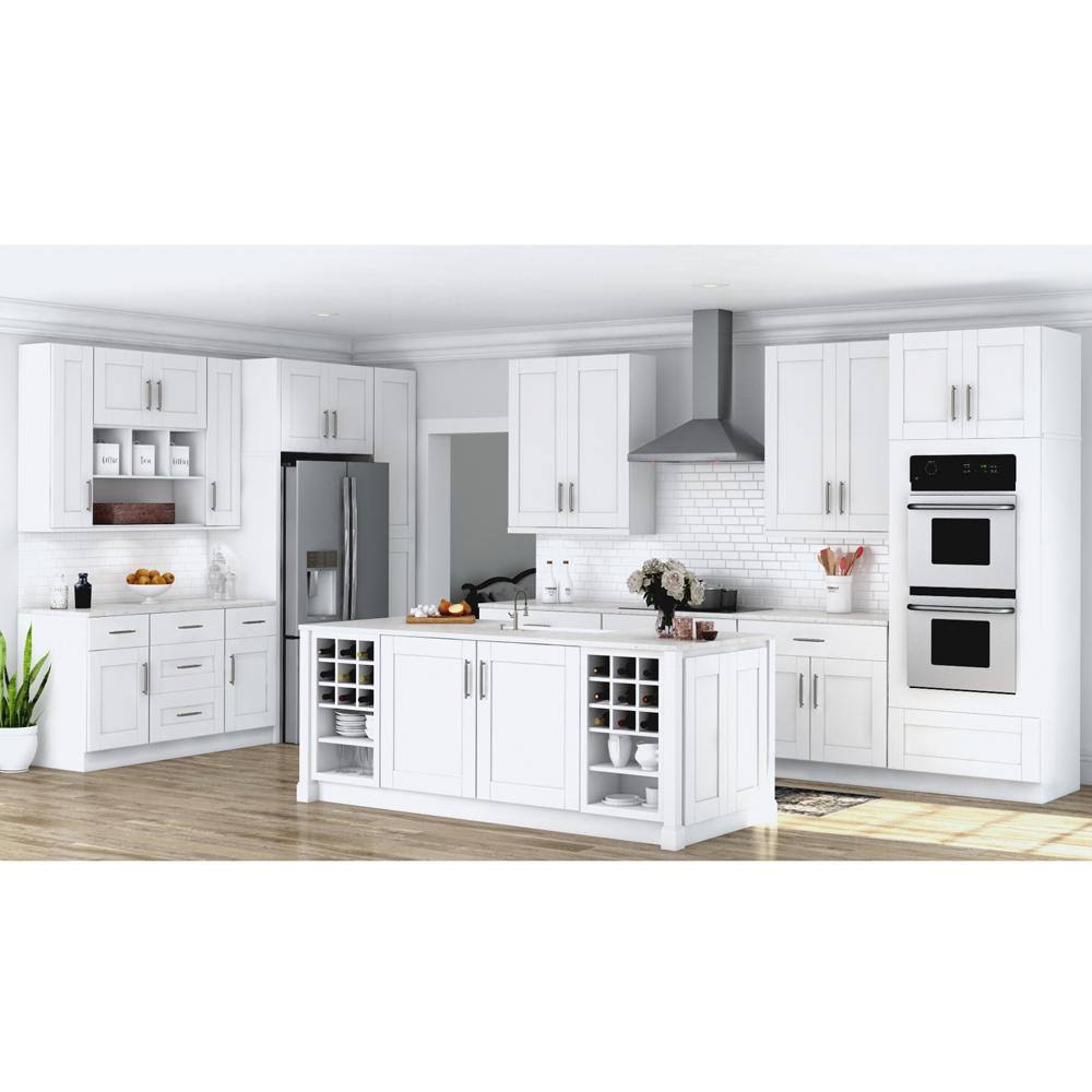 18x84x24 in. Satin White Pantry Kitchen Cabinet X724142