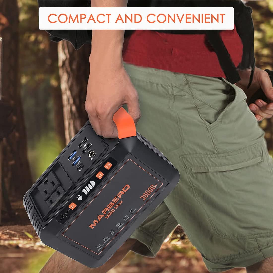 111Wh Portable Power Station 30000mAh Solar Generator O158741