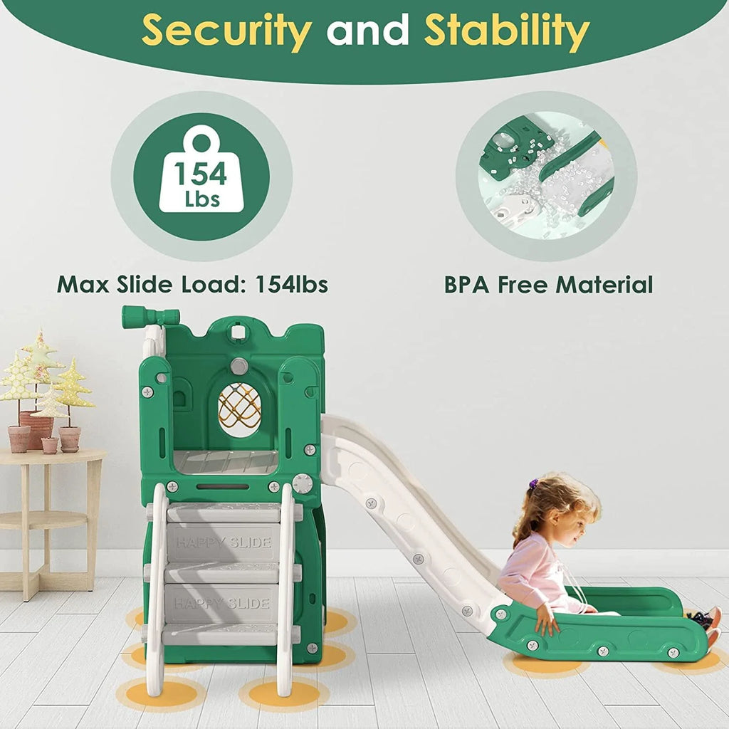 Toddler Slide Set with Basketball Hoop and Ball Z990038