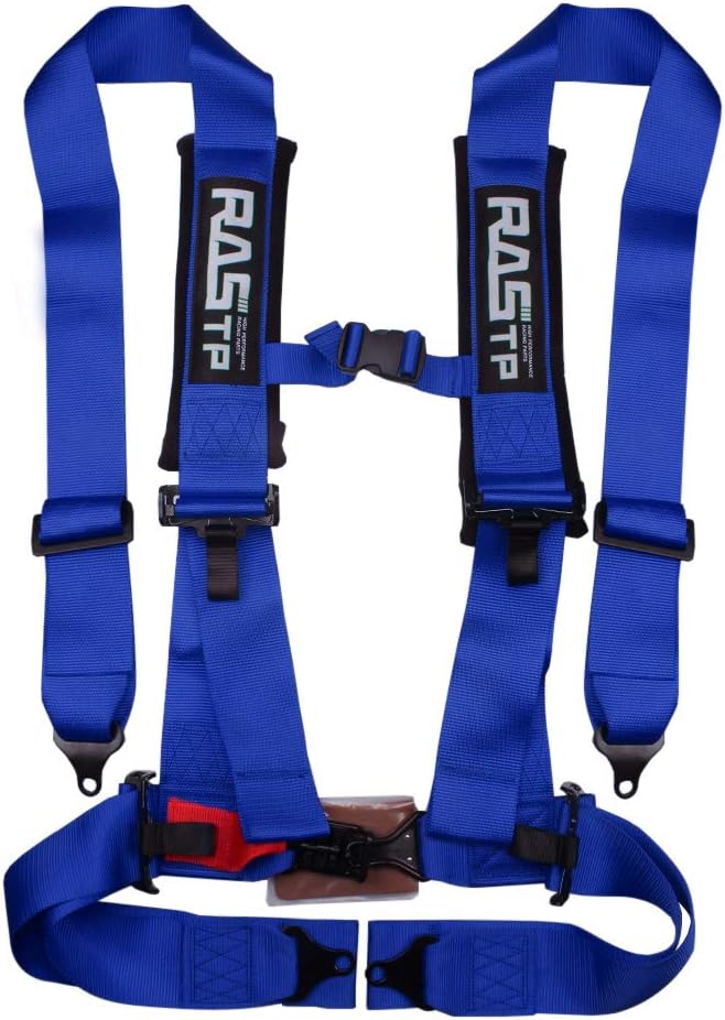 4 Point Safety Harness with 3 Inch Padding (Blue) Pack of 2 H506