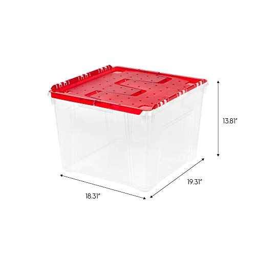 2-Pack Stackable Clear Ornament Storage Box S4982