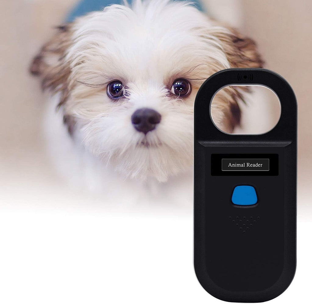 Handheld Pet Microchip Scanner 134.2kHz/125kHz RFID Reader Black H2826