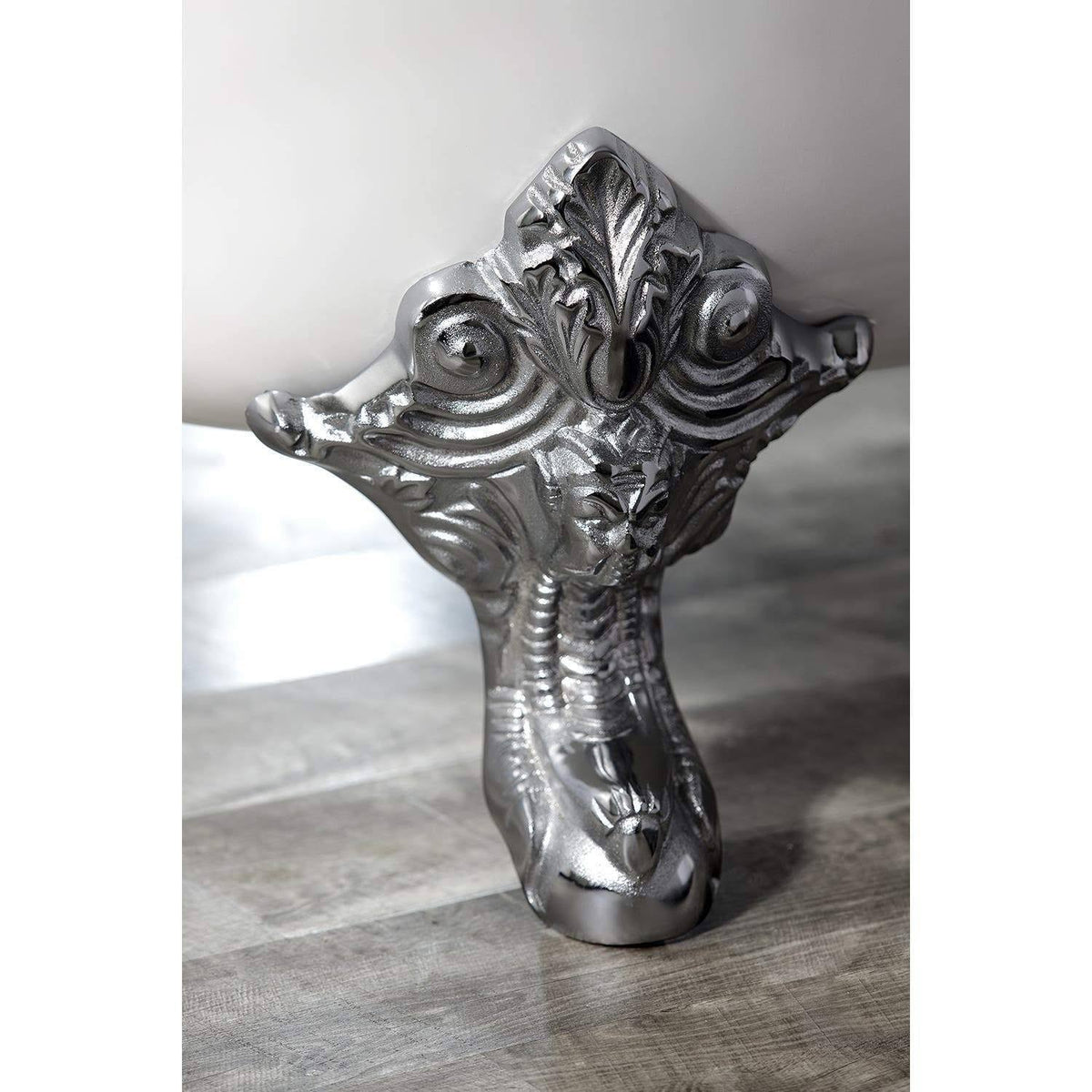 4 Pieces Cast Iron Tub Feet, Polished Chrome X400