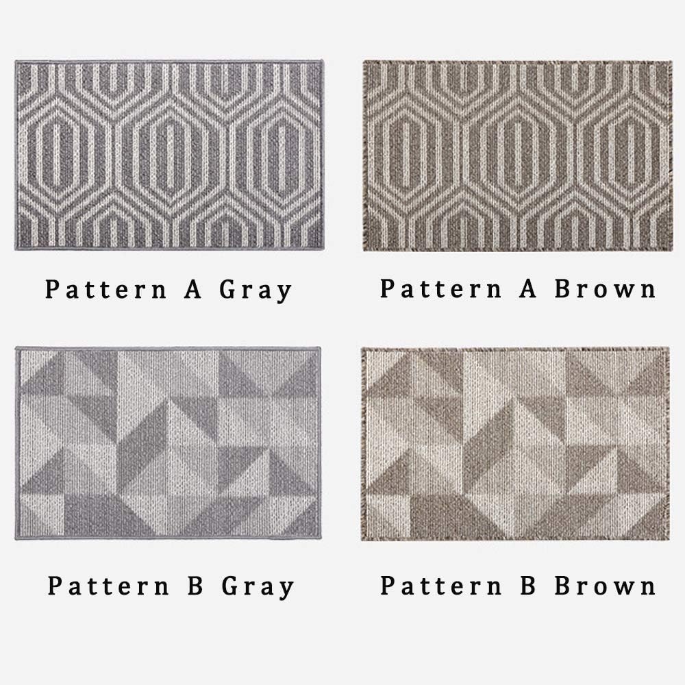 Gray 24 x 36 Inch Non Slip Indoors Doormat D9243