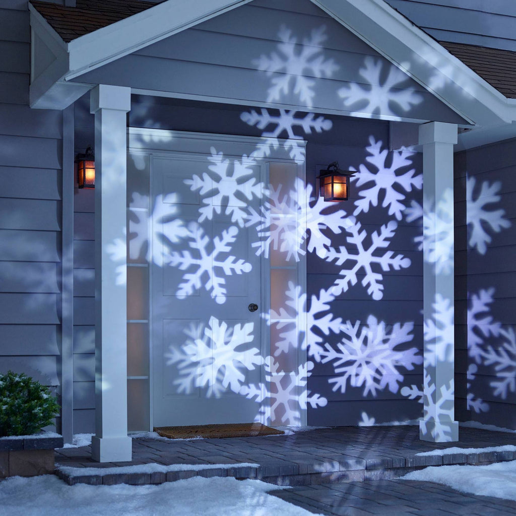 Christmas LED Motion Projector Snowflake Patterns Cool White W330969