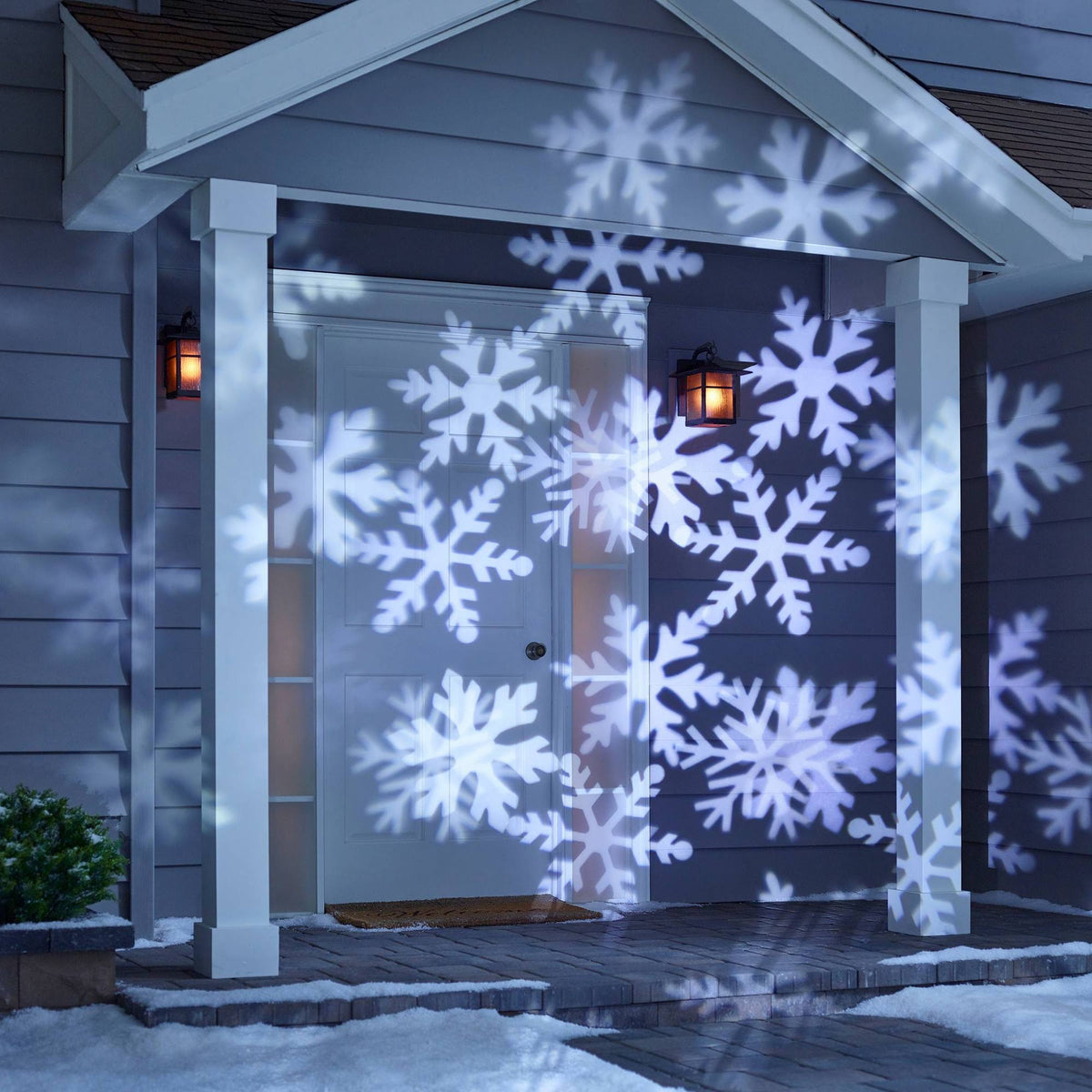 Christmas LED Motion Projector Snowflake Patterns Cool White W330969
