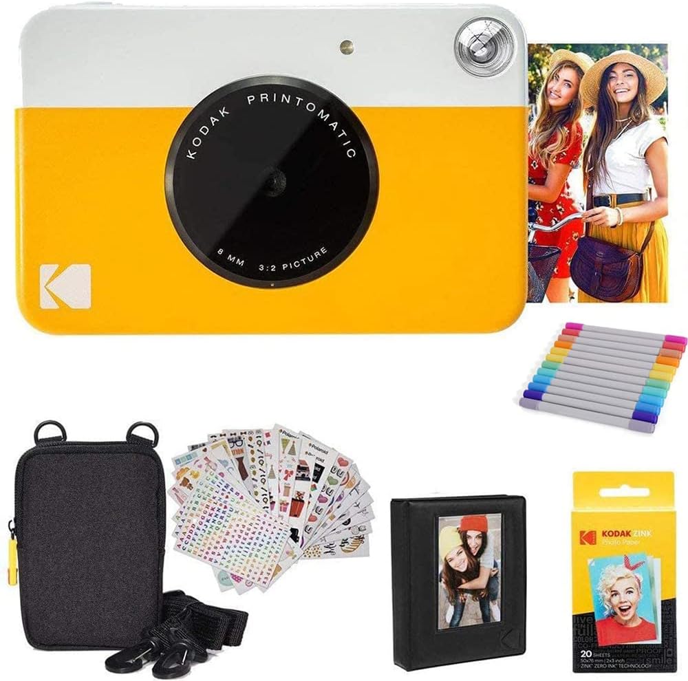 Pink Digital Instant Print Camera with 2x3 Photo Paper U32614