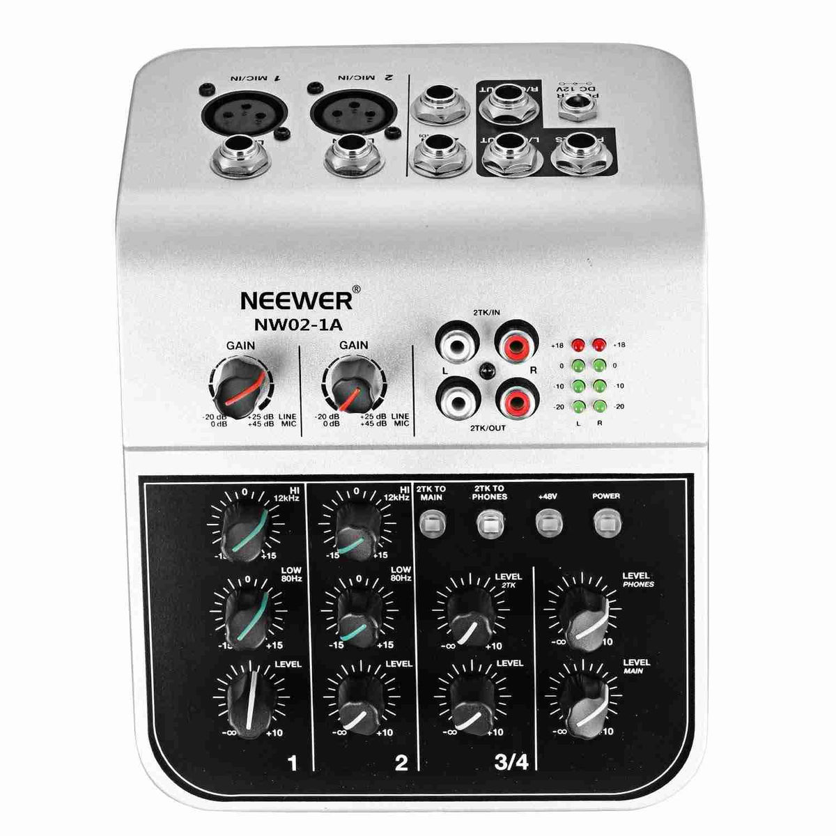 4-Channel Audio Mixer with 48V Phantom Power C5783