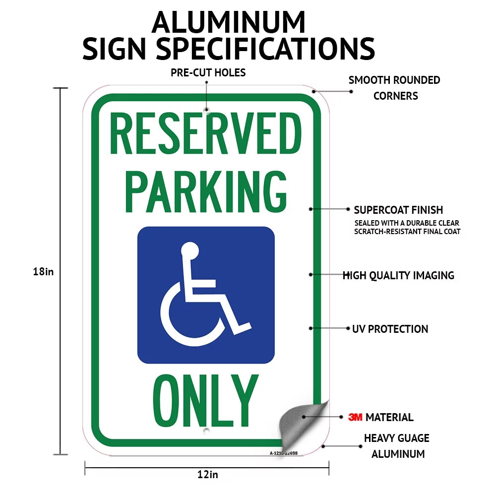 12" X 18" Aluminum Sign M478671