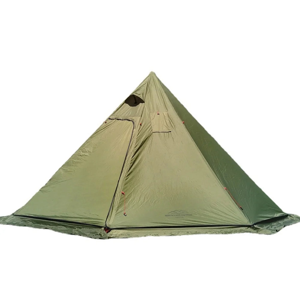 Camping Hot Tent 4-6 Person Tipi Tent with Stove Jack P5285