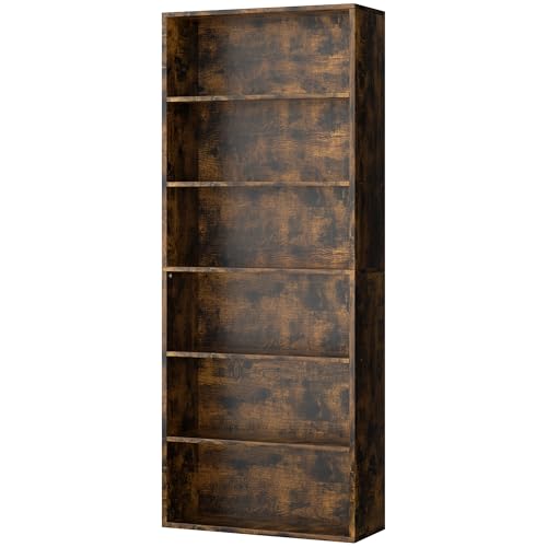6-Tier Black Bookshelf Q457