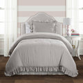 King Light Gray Comforter Set R324449