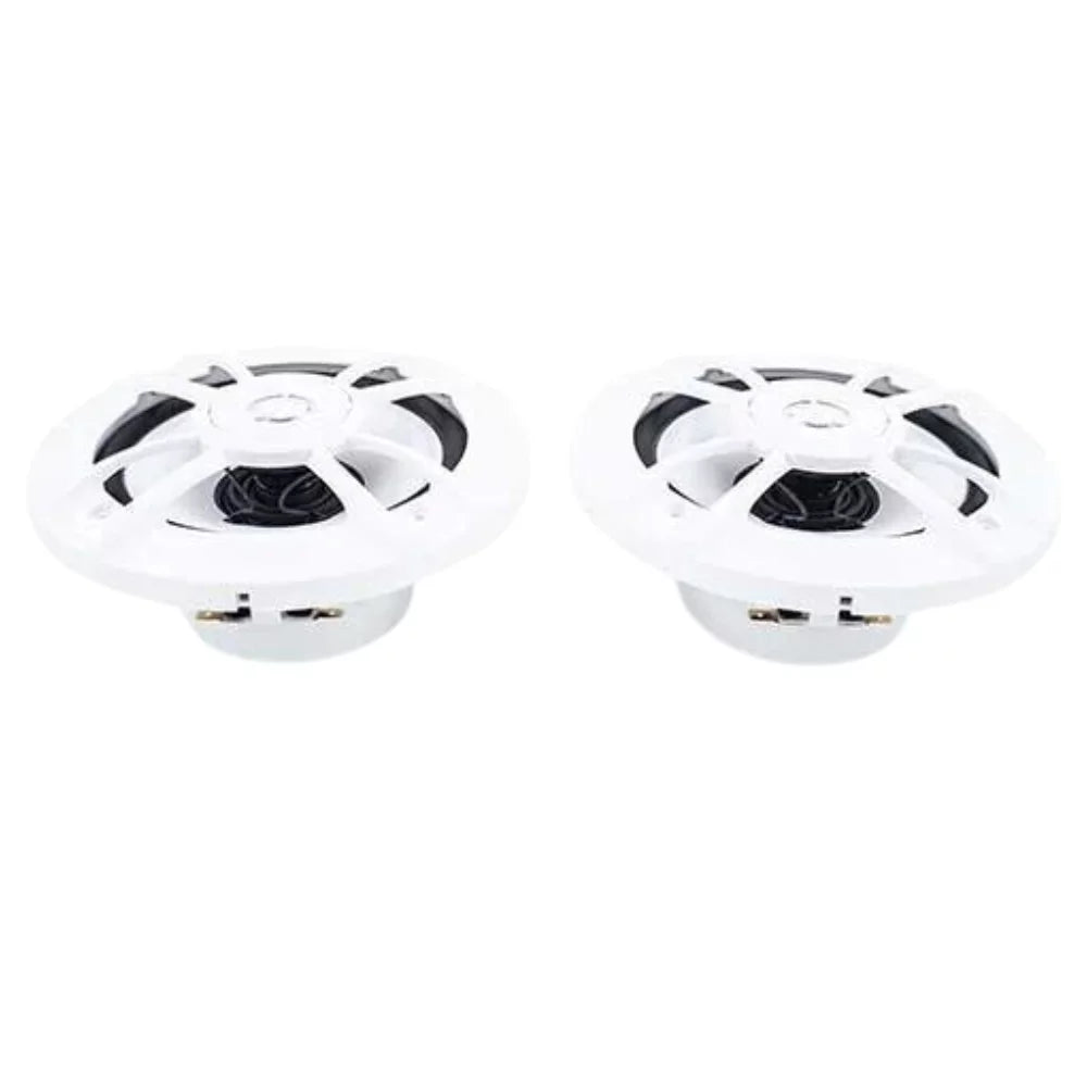 6.5" 2-Way Water-Resistant Marine Speakers with White Grilles I45626