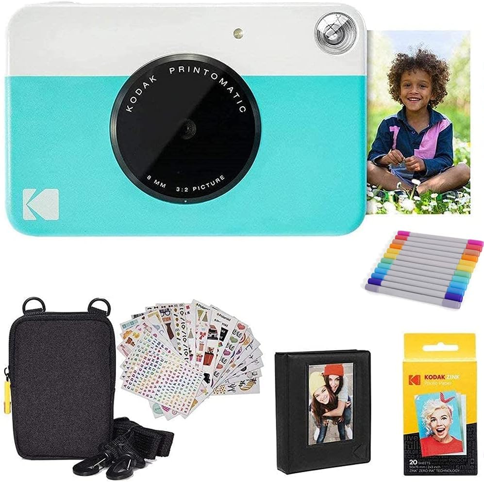 Pink Digital Instant Print Camera with 2x3 Photo Paper U32614