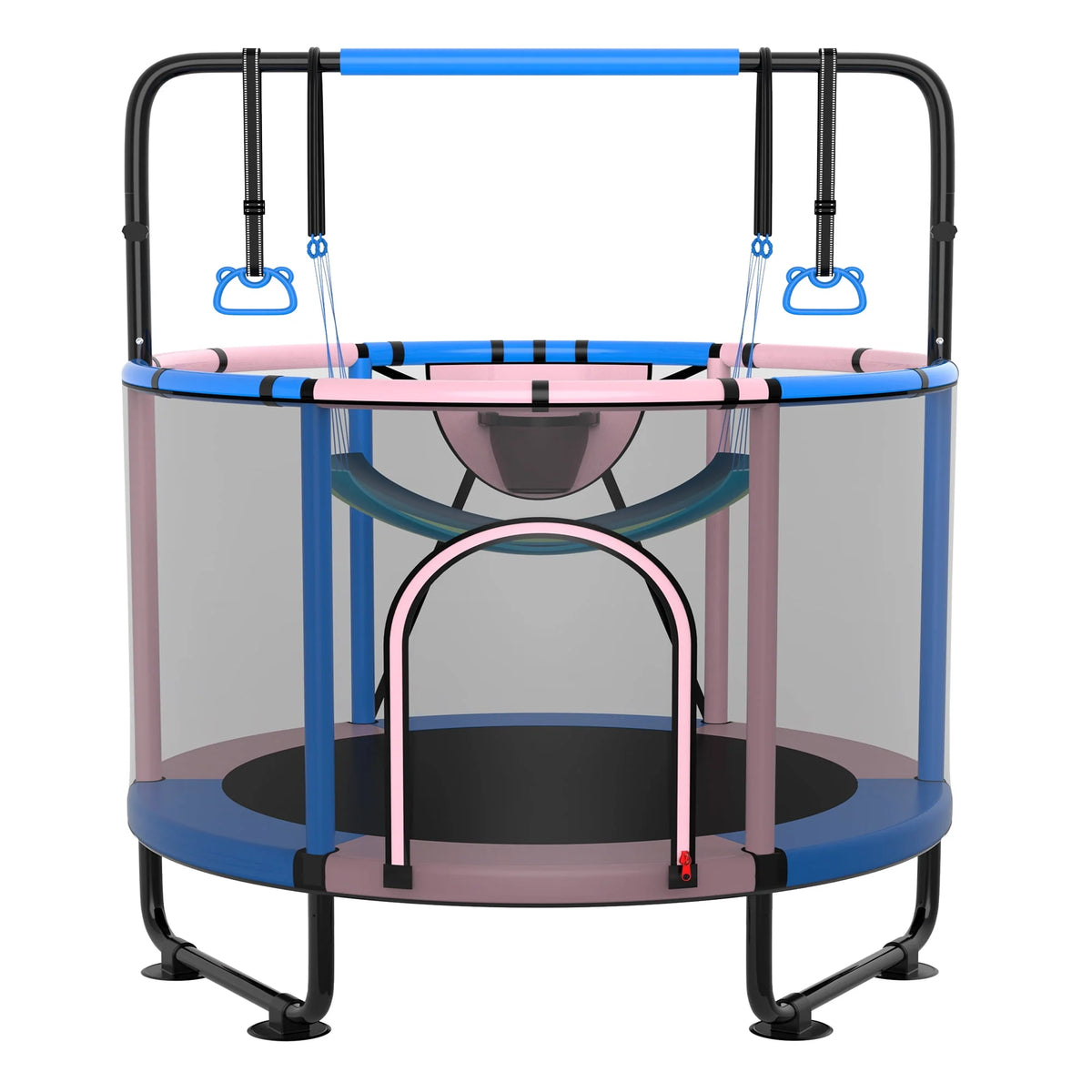 60'' Trampoline with Enclosure, Basketball Hoop and Swings G6262