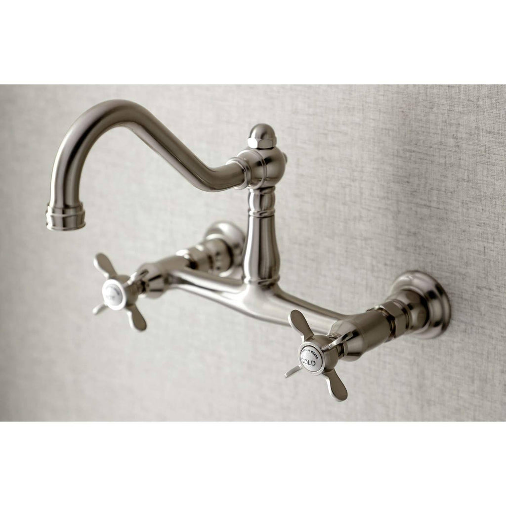 8x22 Center Wall Mount Bathroom Faucet, Oil Rubbed Bronze U6376