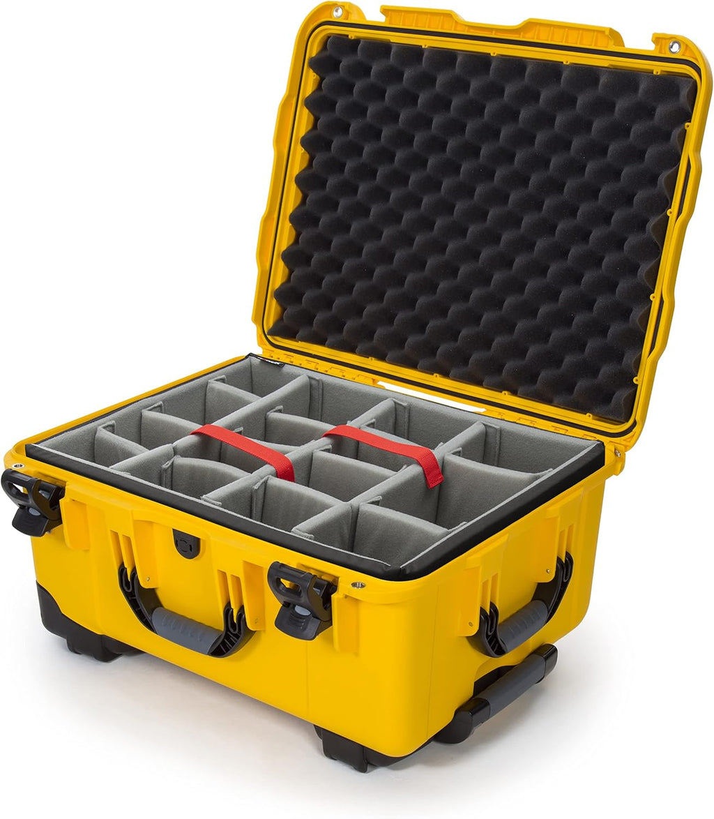Waterproof Hard Case with Wheels and Padded Divider D598450