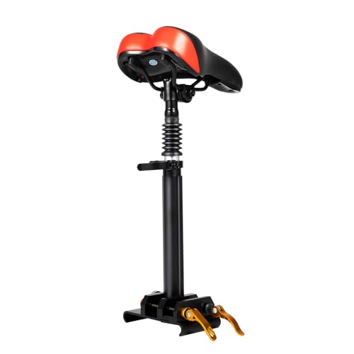 Foldable Adjustable Universal Scooter Seat Replacement with PU Cushion Aluminum Rod M43120