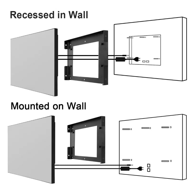 28 inches 4K LED Smart Waterproof Mirror TV F672
