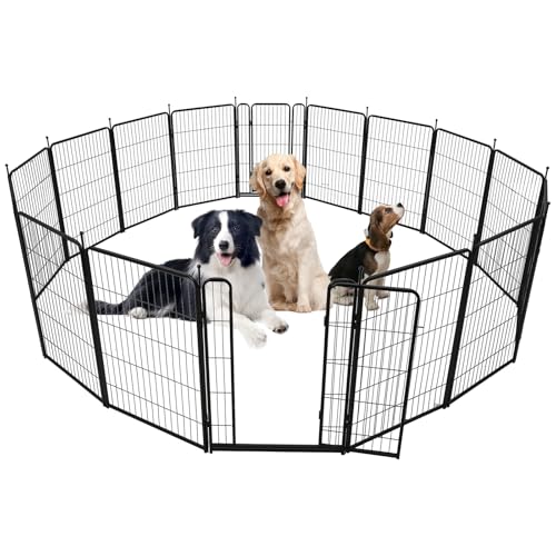 40 inch 18 Ft 8 Panels Heavy Duty Metal Dog Playpen P9901