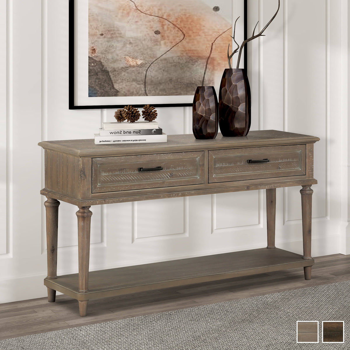 Driftwood Light Brown Sofa Table W253518