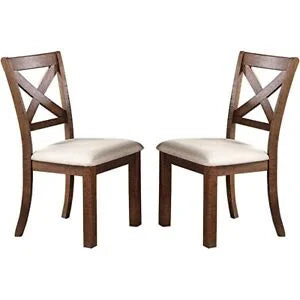 7 Pc Dining Set with 6 Cushioned Chairs Q33526