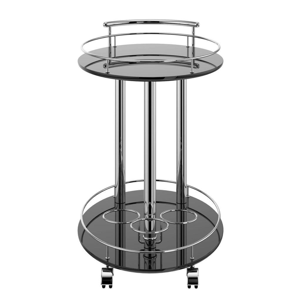 Grey 2-Tier Bar Cart S90800