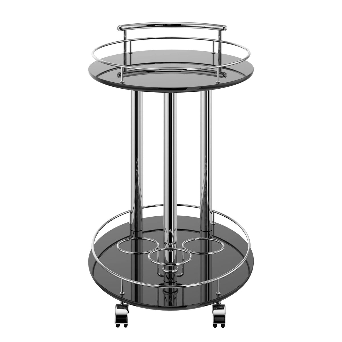 Grey 2-Tier Bar Cart S90800