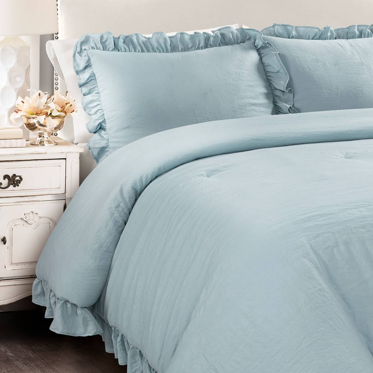 King Light Gray Comforter Set R324449