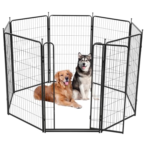 40 inch 18 Ft 8 Panels Heavy Duty Metal Dog Playpen P9901