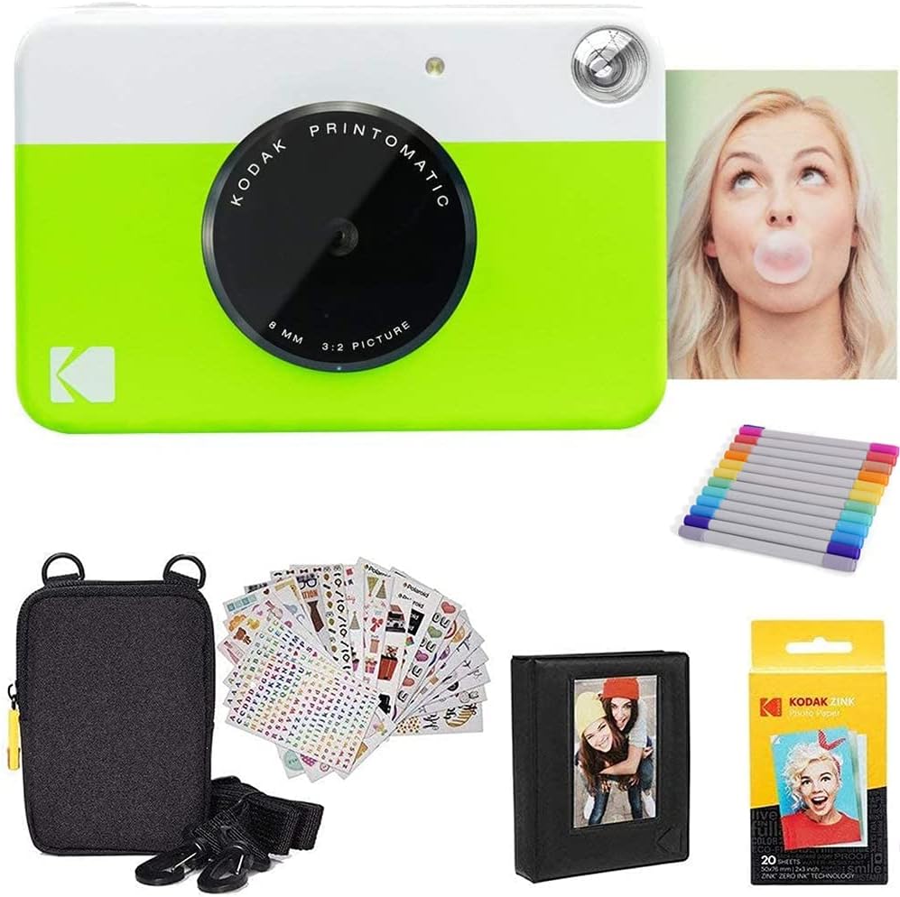 Pink Digital Instant Print Camera with 2x3 Photo Paper U32614