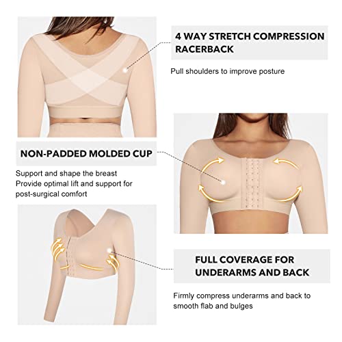 Arm Shaper Compression Sleeves Shapewear Bra S768236