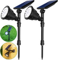 Waterproof Solar Spot Lights Outdoor 18 LED Beads Cool White 4 Pack Z9205