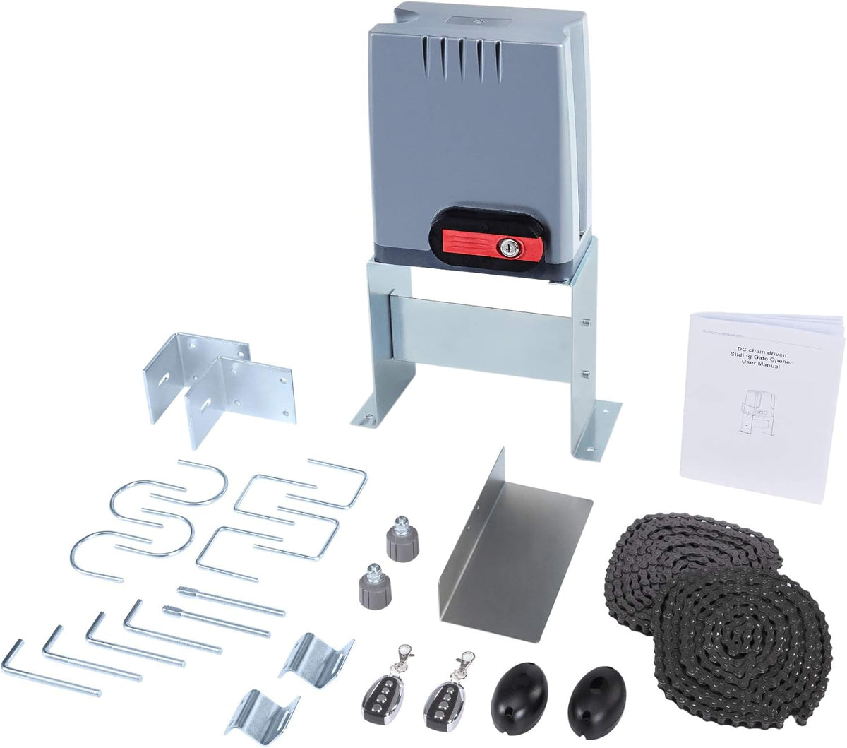 1800 lb Automatic Sliding Gate Opener with 2 Remote Controls Y849292