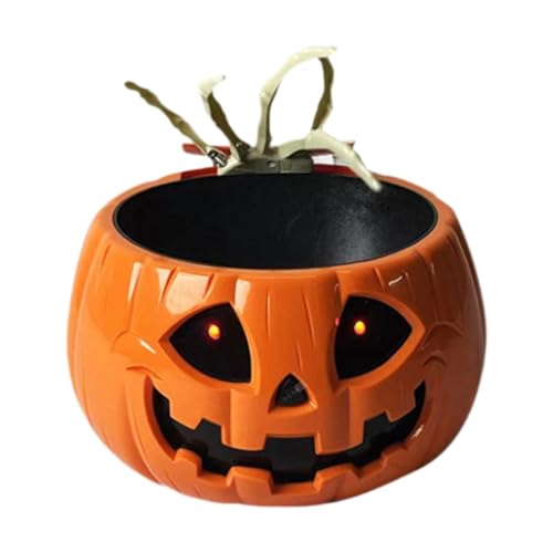 Animated Halloween Candy Bowl with Moving Skull Hand C8969